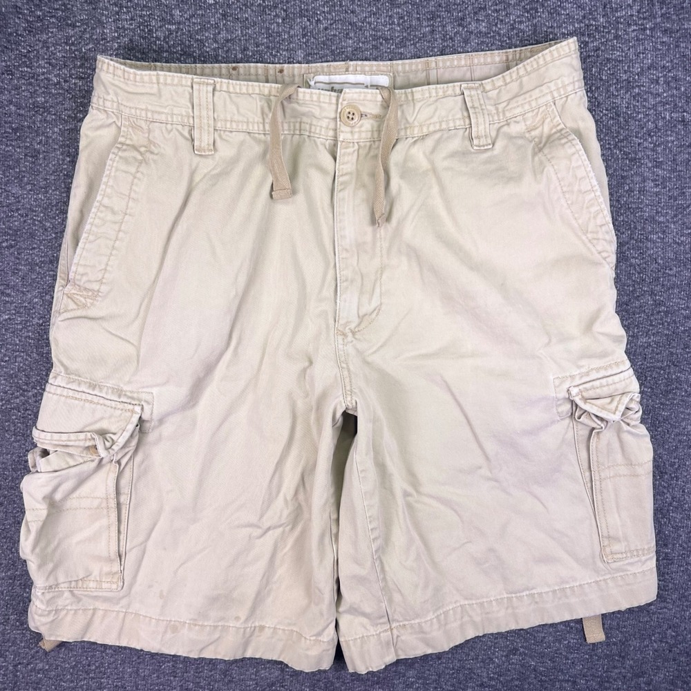 Urban Pipeline Cargo Shorts Mens 37x11 Khaki Tan Utility Casual Outdoor Cotton